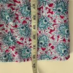 Loft  Floral Button Pull-on Midi Skirt Women’s size Medium Pink Blue Green colors Photo 7
