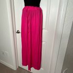 Adrianna Papell Pink silky flowy boho wide leg pants Photo 4