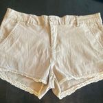 Dollhouse Women's Tan Lace Trim Shorts  size 9 Photo 0
