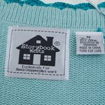 Storybook Knits Womens Birds Floral Embroidered Cardigan Size M Blue Art To Wear Size M Photo 4