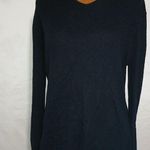 Claridge + King M 10/12 Cashmere Silk Long Sleeved Sweater Zip Sleeves Top Silver Size M Photo 0