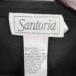 Vintage 90s Santoria Black Embroidered Beaded T Photo 2