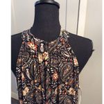 Bar III High Neck Maxi Floral Print Racer front back Size XL Womens Photo 3