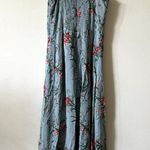 Reformation  Nikita Midi Dress Blue Pink Red Floral Pattern Size 10 UB Photo 5