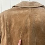 wilson's leather EUC  women’s light tan collar button up genuine leather jacket S‎ Photo 5