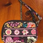 Vera Bradley Brown Floral Wristlet Photo 0