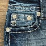 Miss Me Signature Capri Jeans Blue Factory Wash and Whiskering Size 26 Photo 9