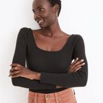 Madewell  Square-Neck Thong Bodysuit Olive Green size XL Photo 1