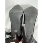 Womans Otk Boots Size 9.5 Black Pointed Toe 1/4 Zip Stiletto NWOT Photo 4