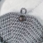 Cute Crocheted Small Silver Circle Crossbody Purse!✨ Photo 3
