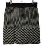 Kenar Gray & Black Wool Herringbone Knit Mini Skirt M Photo 0