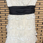 Masquerade  White And‎ Black Lace Strapless Dress Size 16/17 Photo 0