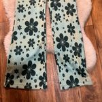 Urban Outfitters  Pants‎ Size Medium Retro Flare Bryan Flower Power Soft Green Photo 4