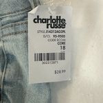 Charlotte Russe NWT Bermuda Denim Shorts Womens 18 Light Wash Distressed Rigid Photo 3