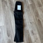 frame denim FRAME Women's Le Sylvie Coated Straight-Leg Jeans Black Noir Photo 9