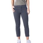 Dickies Genuine  Pants Women's Gray Black Straight Leg Slim Fit Size 8 P Photo 8