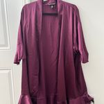 Victoria's Secret satin burgundy robe Photo 1