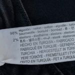 ZARA  Black Washed Mid Rise Stretch Casual Cropped Skinny Denim Jeans Size 4 Photo 4