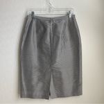 Oscar de la Renta Vintage  Gingham Pencil Skirt 8P Photo 9