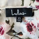 Lulus Cream Floral Deep V Sleeveless Skater Dress Photo 6