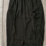 Boutique Olive Dark Green Seahorse Halter Maxi Dress Beach Long Lined Slit Open Leg Small Photo 9