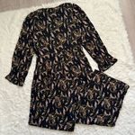 Disturbia Jumpsuit Atropos Long Sleeve Wide Leg Button Front Goth Sz 10 NWT New Multiple Photo 4