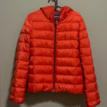 Burberry  Blue Label Women's Orange Puffer Jacket Photo 0