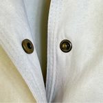 Talbots Vintage Large Light Tan Moleskin/Suede Snap Front Long Sleeve Sh… Photo 4