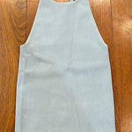 Intermix  Light Blue Rib Tank Size Petite Photo 0