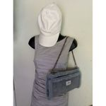 UGG  Australia Unique Hand Warmer Purse Blue Suede Shoulder Bag Photo 4