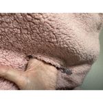 Chubbies  Fluffy Fleece Pullover Hooded Sweater Women’s Small Pink Long Sleeve Photo 3