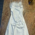 Isabelle's Cabinet White Satin Feather Dress Photo 0