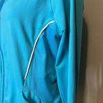 Adidas  women’s track jacket turquoise green trim‎ full zip size L BIN E Photo 4