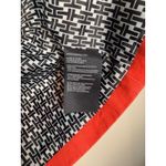 Tommy Hilfiger  Red Navy Stripe Double Breasted Trench Coat Jacket Size S P Photo 3