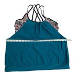Holipick Tankini Top Blouson Tummy Control Loose Fit Bathing Suit Top Size XL Green Photo 6