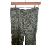 C&C California NWT  Lyocell Green Fern Palm Print Pull On Joggers Drawstring XS Photo 1