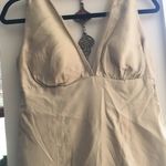 Vera Wang NWT  gold sleeveless gown tulle train Photo 1