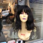 Human hair Wig Virgin Remy natural bangs bob wig Brown Size 12 Photo 3