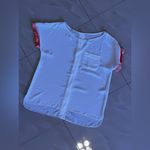 Maria Filo White Short Sleeve Top Size M full buttons at the back Size M Photo 6