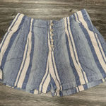 Indigo Rein  Striped Short Color Blue Size Medium Photo 0
