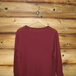 Lafayette 148 Burgundy Wool Tunic Sweater Red Size XL Photo 5