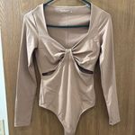 Abercrombie & Fitch  Tan Cut Out Bodysuit Photo 0