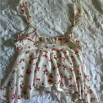 Wild Fable Cherry Patterned Cream Camisole Photo 3