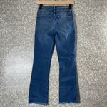 Free People  Medium Wash Raw Ankles Straight Leg Jeans - Size 27 - Mid Rise Waist Photo 7