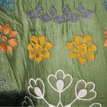 ZARA  Multicolored Bohemian Hippie Embroidered Long Sleeve Cotton Jacket Sz M Photo 5