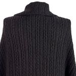 CAbi  Oversized Brown Cable Knit Cardigan Sweater XS/S Cape Sleeve Open Front Photo 8