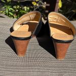 Franco Sarto Doutzen 2 Wedge Slide — Black Butter‑Soft Leather, Size 7.5 Photo 4