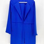Bar III Royal Blue Open Jacket Blazer Longline Cardigan date Night girls night S Photo 0