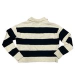 Princess Polly Striped Beige and Black Cropped Sweater Photo 1