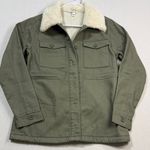 Hang Ten  Olive Green Teddy Jacket with Cream Collar Photo 0